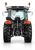 Vista trasera de un tractor SAME Dorado Stage V sobre fondo blanco